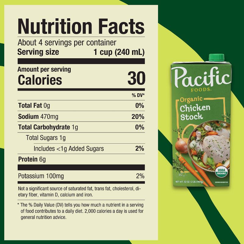 Pacific Foods Organic Gluten Free Chicken Stock - 32oz, 3 of 11