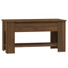 vidaXL Coffee Table Brown Oak Engineered Wood 39.8 x 19.3 x 20.5 in - 3 of 4