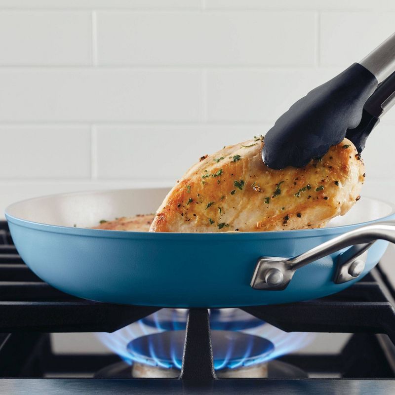 KitchenAid Hard Anodized 12.25&#34; Nonstick Ceramic Frying Pan - Blue Velvet, 2 of 10