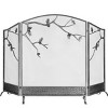 Barton 53" x 36" Fireplace Screen Guard Fireplace Screen 3 Panel Tree Branches Decorative - 2 of 3