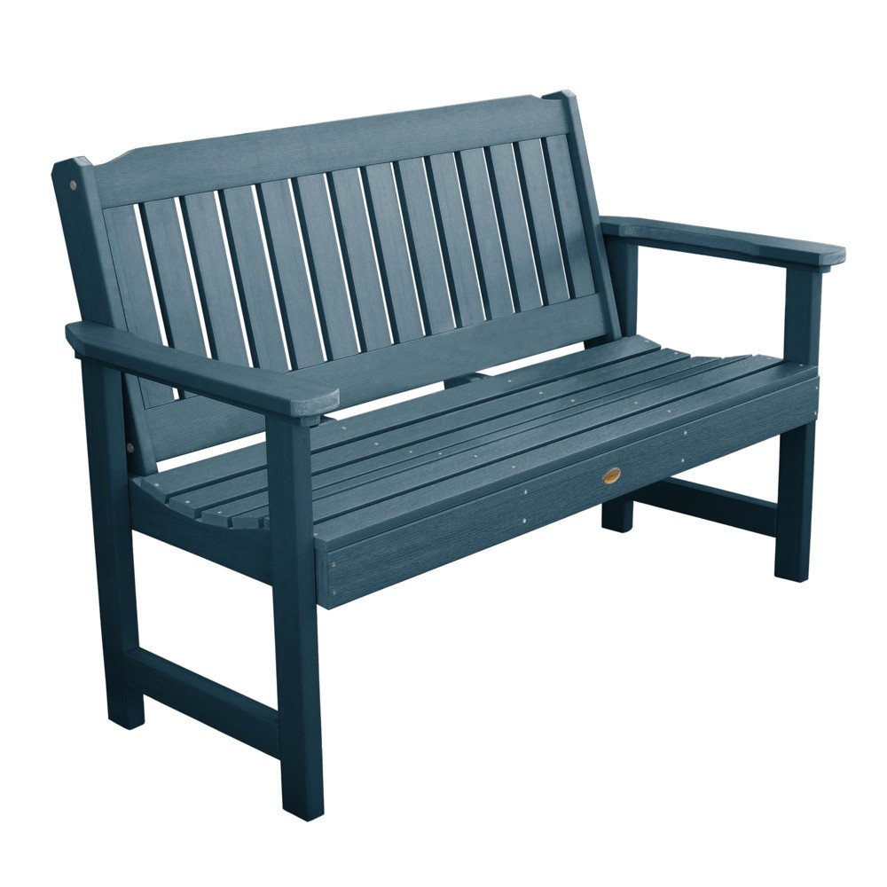 Photos - Garden Furniture 4' Lehigh Garden Bench Nantucket Blue - highwood: Outdoor Seating, Fade &