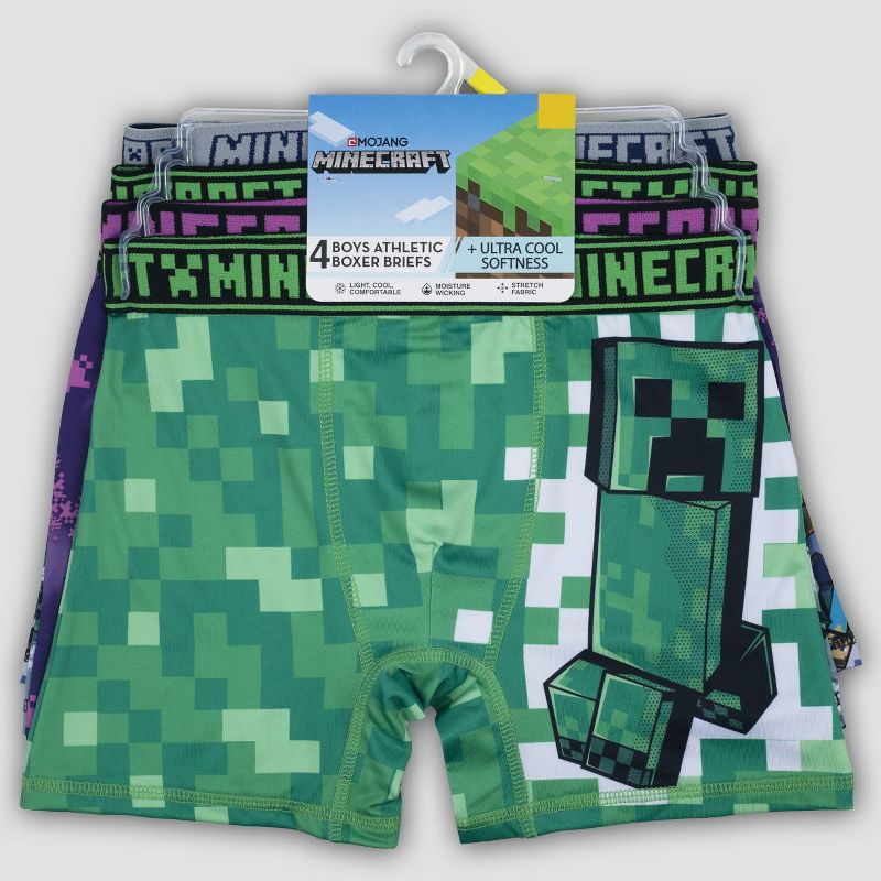 Boys' Minecraft 4pk Underwear, 2 of 6