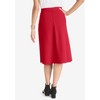 Jessica London Women's Plus Size Knit Crepe Midi Flare Skirt - 3 of 4