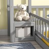 CAVINAS Twin Size House-Style Roof Bed Frame with Nightstand & Guardrails,Modern Floor Bed for Kids Room,Bedroom - 4 of 4