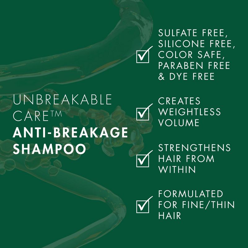 Nexxus Unbreakable Care Sulfate &#38; Silicone Free Shampoo For Fine &#38; Thin Hair - 13.5 fl oz, 5 of 13