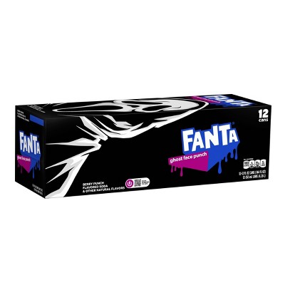 Fanta Ghost Face Dark Berry Punch Soda - 12pk/12 fl oz Cans