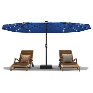 amazon red and white patio umbrella Amazon.com : Northlight Striped Outdoor Macrame Boho Beach Market Umbrella  with Tiltt- 6.5'