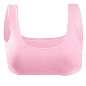INSPIRE CHIC Women's Wire Free Removable Pad Wide Straps Bra - 1 of 4
