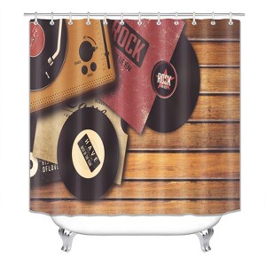 Vintage Shower Curtains for Bathroom Waterproof Fabric Bath Curtain Durable Soft Stylish Bathroom Decor 72x72 Inch - 1 of 1