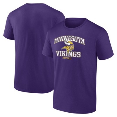 KTZ Men's NFL Oversized Minnesota Vikings Short Sleeve T-Shirt - Purple