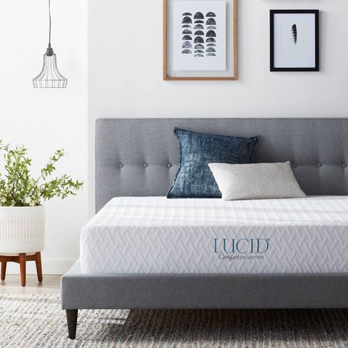 Lucid Comfort Collection Medium 10 Gel Memory Foam Mattress : Target