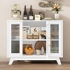 COZONY 36" Buffet Sideboard Cabinet with Fluted Glass Door, Adjustable Shelf, Modern Coffee Bar Storage for Kitchen Dining Room - 4 of 4