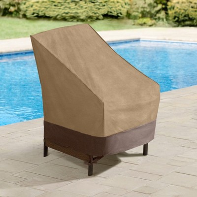 BrylaneHome Outdoor High Back Chair Cover