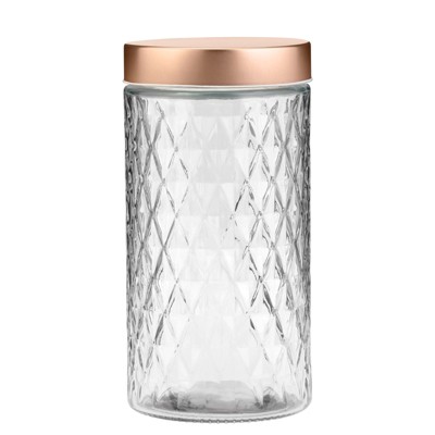 Amici Home Desmond Glass Canister, Large, 60oz