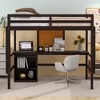 Twin Size Loft Bed with Desk and Writing Board - 2 of 4