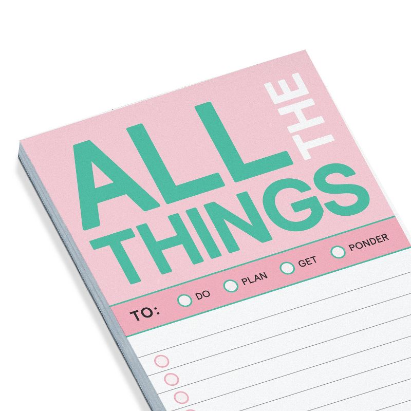 Knock Knock 3.5&#34;x9&#34; &#39;All The Things Make A List Pad&#39; Shopping List Pad and To Do Pad, 4 of 6