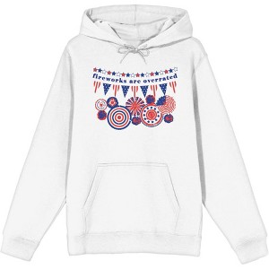 Fireworks Are Overrated Festival Flags Adult Long Sleeve Hoodie - 1 of 2