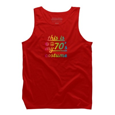 Men's Design By Humans This Is My 70s Costume Funny 70s Show Halloween 1970s Gifts 70s By dogsandhugs Tank Top