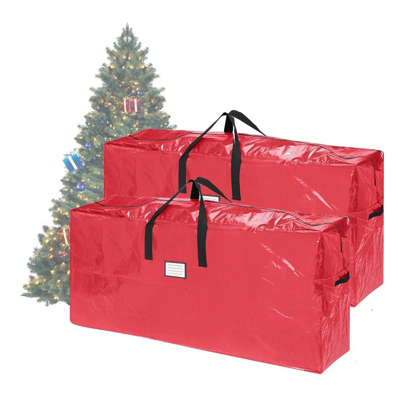 Elf Stor Extra Large 2pk Christmas Tree Bag For up to 9 Ft Tree Red, 4 of 6