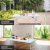6 Foot Plastic Folding Table Portable Long Table for Indoor Outdoor Use Rectangular with Carrying Handle for Party Events - 4 of 4