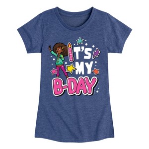 Girls' - Karma's World - Its My Bday Fitted Short Sleeve Graphic T-Shirt - 1 of 4