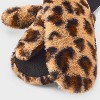 Girls' Faux Fur Mitten - art class™ Leopard Print - 2 of 3