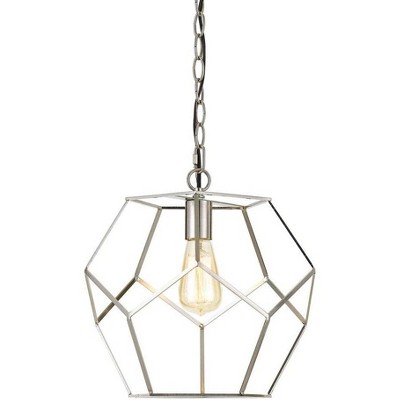 AF Lighting Bellini One-Light Pendant in Brushed Nickel
