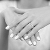 Black Bow Jewelry 2mm to 6mm 14K White Gold Lightweight Half Round Standard Fit Band - 4 of 4