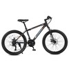 Okak 24IN Mountain Bike with Daul Disc Brakes and Front Suspension, Kids Bike with 21 Speed and Steel Frame, Bicycle for Boys, Girls - 2 of 4