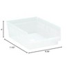Quantum Storage Systems Economy Shelf Bin, Nesting, 11-5/8"W X 8-3/8"D X 4"H, (7) Divider Slots, Rear Hanglock - 2 of 2