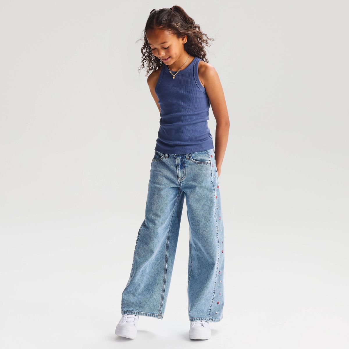 Girls' Ribbed Fitted Tank Top - Cat & Jack™ - thumbnail 4