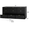 GDFStudio Ravorn 63" Modern Wooden Dresser with 9 Drawers - 3 of 4