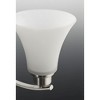 Progress Lighting Joy Collection 1-Light Bath Fixture, Ceramic, Antique Bronze, White Etched Glass Shade - 3 of 4