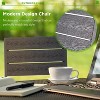 COWLOWN Black 7 Piece Patio Dining Set, Rectangular Aluminum Table and Stackable Chairs for 6, Perfect for Garden and Backyard - 2 of 4