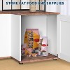 Cat Litter Box Enclosure with Storage,Hidden Wooden Pet Furniture Cabinet with Scratching Post,Toy Balls & Privacy House Corner Space-Saving Design - 4 of 4