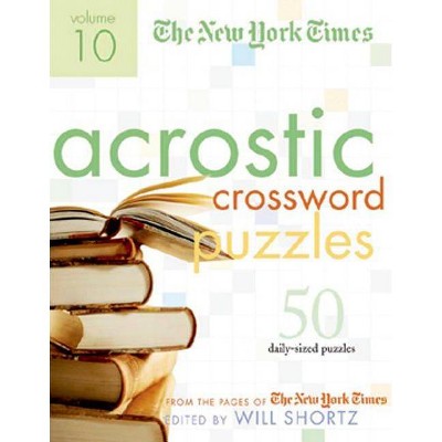 The New York Times Acrostic Puzzles Volume 10 - by  New York Times & Henry Rathvon & Emily Cox (Spiral Bound)