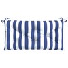 vidaXL Bench Cushion Outdoor Water Repellent Bench Cushion Pad Oxford Fabric - Blue and White 39.3" x 19.7" x 2.8" - 4 of 4