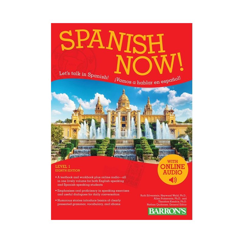 Spanish Now! Level 1: With Online Audio - (Barron's Foreign Language Guides) 8th Edition by  Ruth J Silverstein (Mixed Media Product), 1 of 2