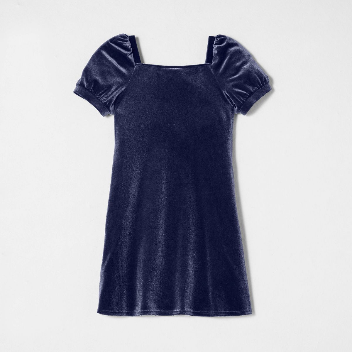 Girls' Short Sleeve Square Neck Velvet Dress - Cat & Jack™ - thumbnail 7