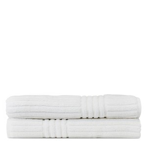 BC BARE COTTON Luxury Hotel & Spa Towel 100% Pure Turkish Cotton Ribbed Channel Pattern - Bath Towel (Bath Towel - Set of 2) - 1 of 4