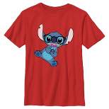 Boy's Lilo & Stitch Black Glasses Stitch T-Shirt