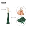 Unique Bargains PU Leather Keychain with Lobster Swivel Crafts Tassels 18 Pcs - 2 of 4
