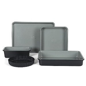 Sur La Table Kitchen Essential Carbon Steel Baking Pans Bakeware Set W/Premium PFA Free Grey Ceramic Nonstick - Black Exterior - 1 of 4