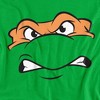 Teenage Mutant Ninja Turtles Michaelangelo Angry Kids T Shirt For Youth, Kelly Green - 3 of 4