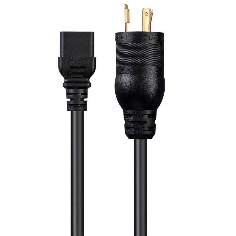Monoprice Heavy Duty Power Cord - 10 Feet - Black | Locking NEMA L5-20P to IEC 60320 C19, For Computers, Servers, Monitors to a PDU Or UPS in a Data, 2 of 7