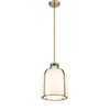 Pearson Collection Brushed Nickel Caged Pendant Light - 1 Bulb, Dimmable, Industrial Style - 2 of 4