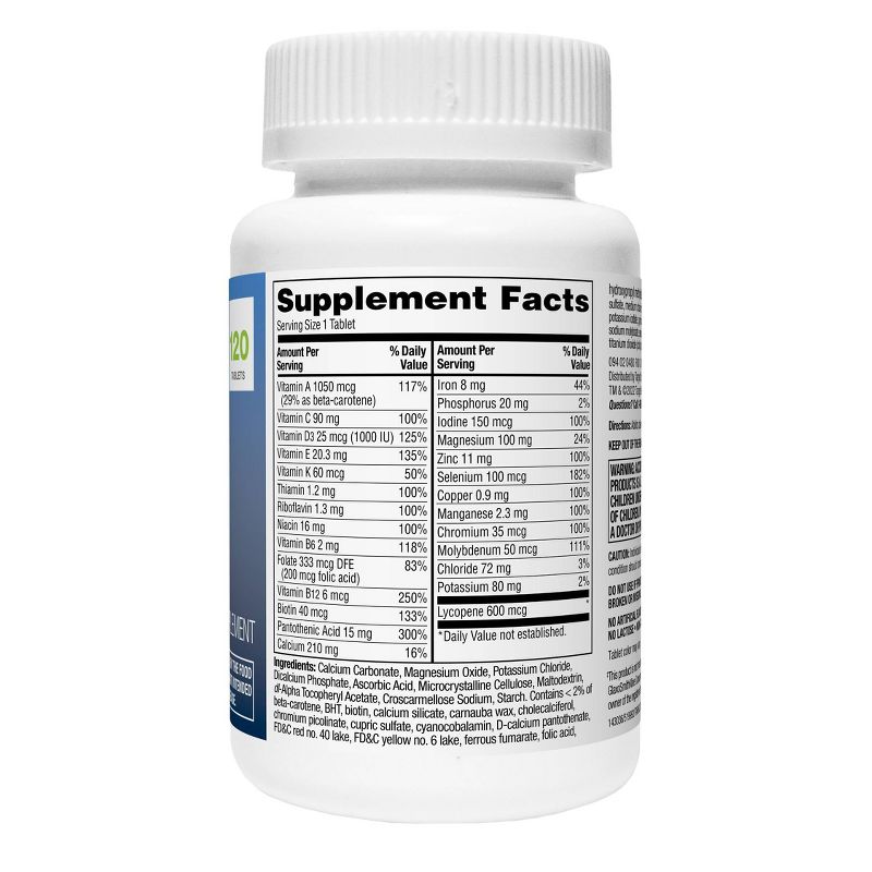 Men&#39;s Under 50 Multivitamin Dietary Supplement Tablets - 120ct - up &#38; up&#8482;, 4 of 6
