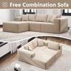 SYFERLORY 108" Cloud Sectional Couch with L-Shape Chaise,4 Seat Modern Modular Sofa with Deep Seat ,No Assembly Required (White) - 4 of 4