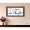 HomeRoots Our Home Black Framed Print Wall Art - 2 of 3