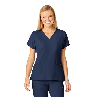 Wink W123 Women's Flex Back Stylized V-Neck Scrub Top